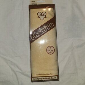 VTG NEW 1984 Acme Sponge & Chamois Co Genuine Chamois 5 FT. Square